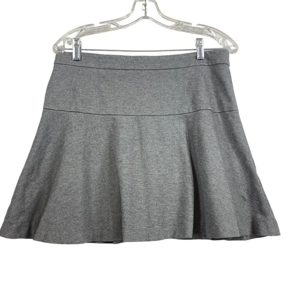 Banana Republic Y2K Womens Mini Skirt Size 10 Gray Soft Knit Swing